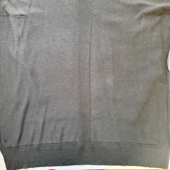 Lululemon Be At Ease Poncho Graphite Grey Knit Cashmere Blend Sweater One Size - Picture 14 of 15